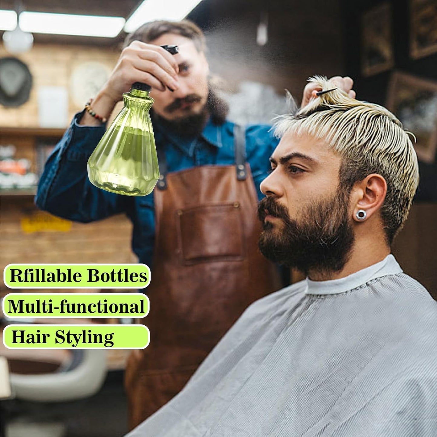 ๐๐๐ Spray Bottles 17 oz (2 Pack) - Leak Proof, Adjustable Nozzle, Empty Spray Bottles For Cleaning Solutions, Plants, Hair Misting, Pet, Or Diy Spray Bottle