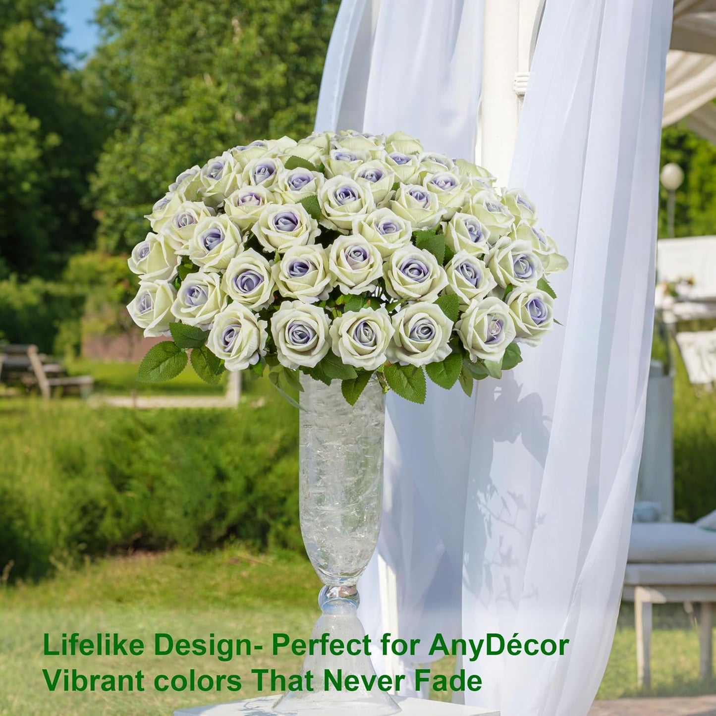 Fake Plants Roses Flowers Plastic Flowers Spring Decorations for Home Gifts for Gf Roses Artificial Flowers for Vase Fake Flowers Home Decor19.6â(Purple Heart 50PCS)