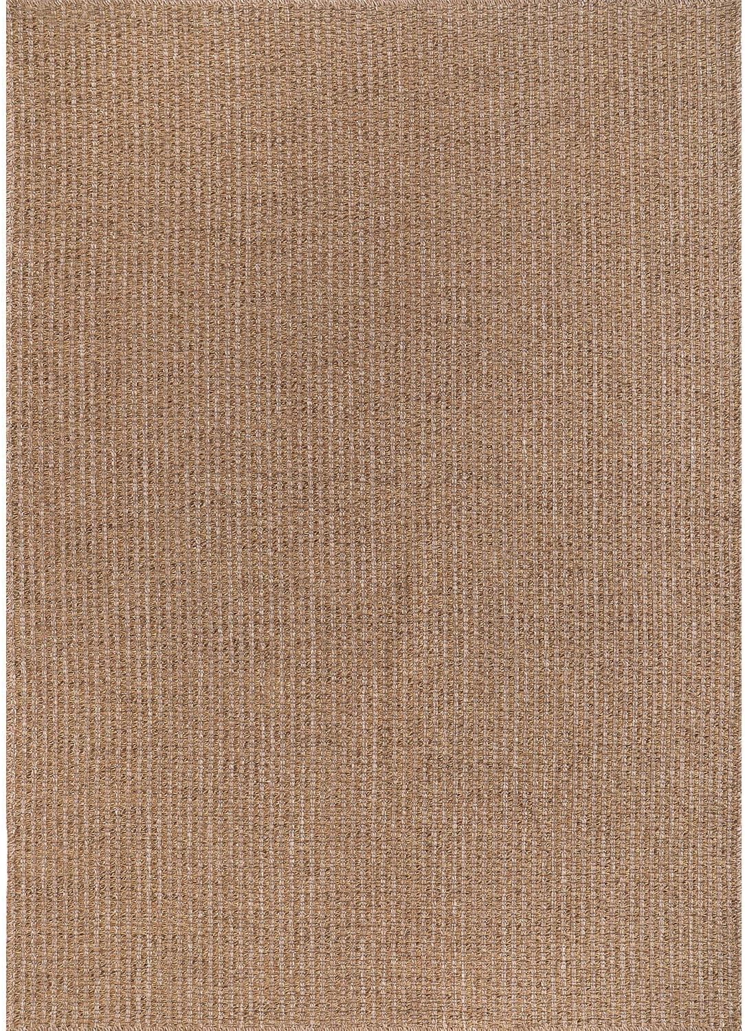 Easy Jute Rug 9x12 Indoor Outdoor Natural Rugs Solid Fiber Rug Woven Area Rug Boho Easy Clean Inside Carpet for Living Room Bedroom Dining Room Hallway or Outdoor Patio Porch (9 X 12 Natural)