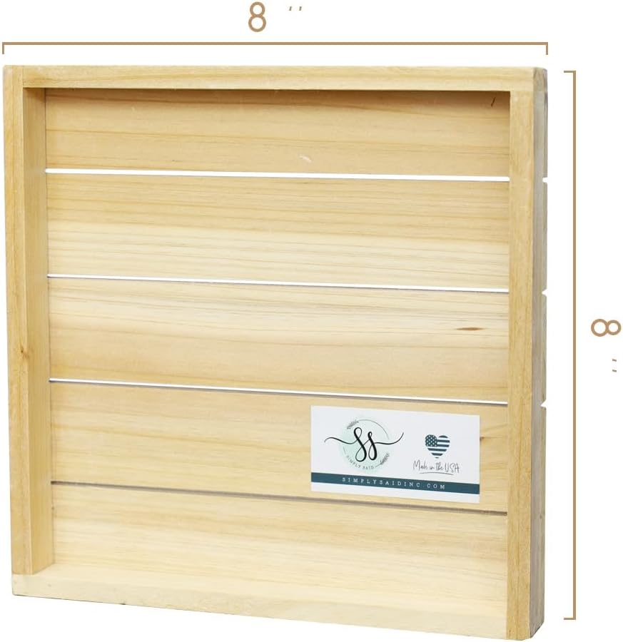 Simply Said, INC Perfect Pallet Petites 8" Rustic Wood Sign - A Smile is the Prettiest Thing You Can Wear - PET22008