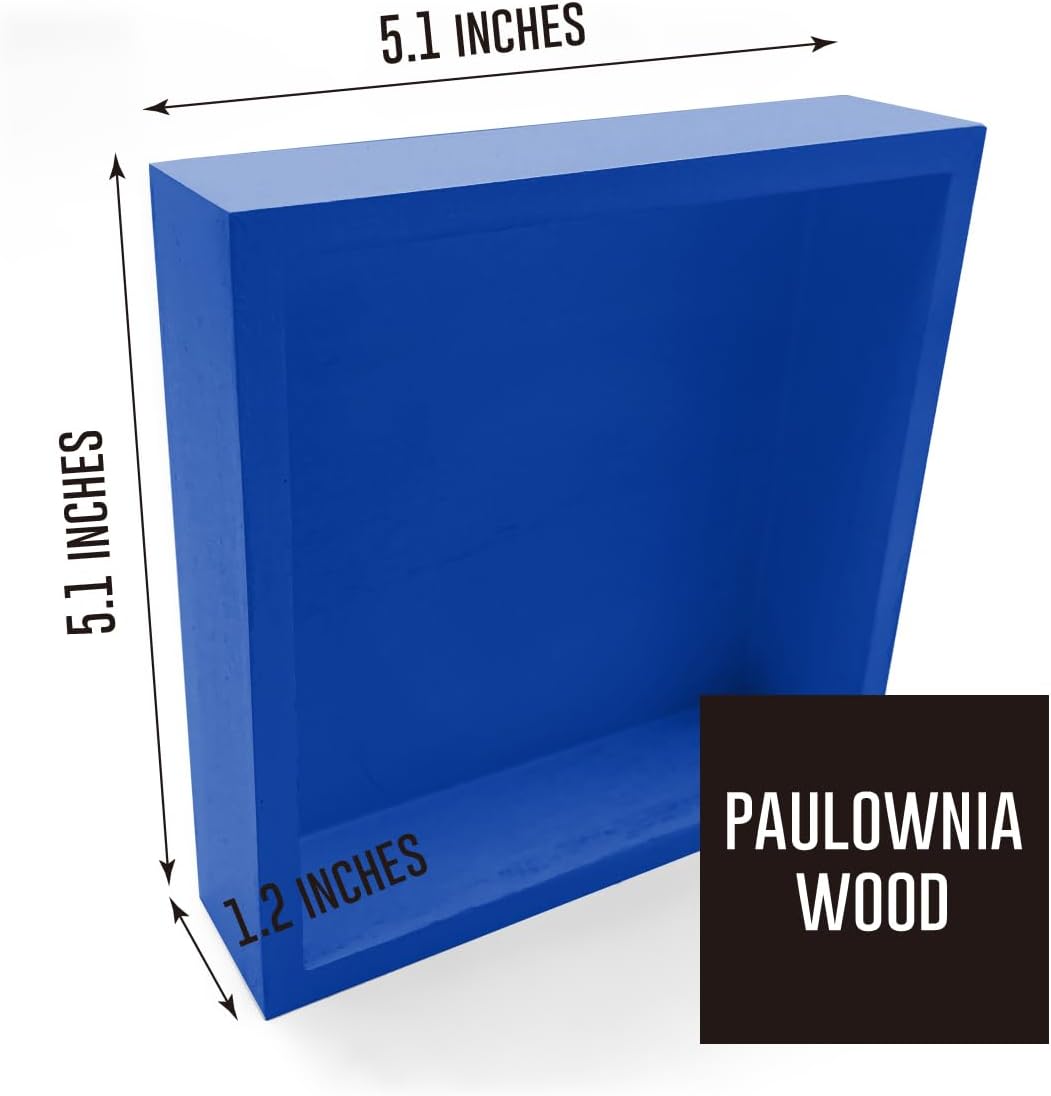 HTBIG Rustic Wooden Team Noun Office Decor Desk Sign, Blue