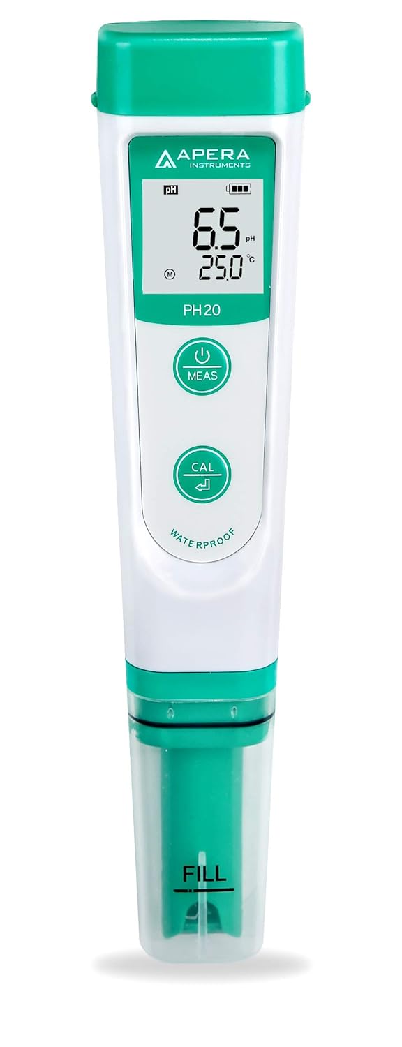 APERA INSTRUMENTS AI209-T Value Series PH20 pH Tester Combo Kit, including the Maintenance Set, and a CalPod Solution Holder for Easy Calibration