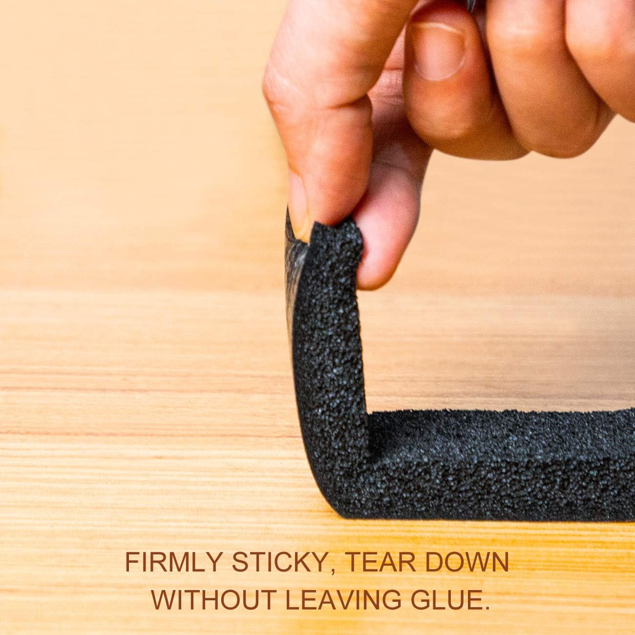 TORRAMI Maximum Compression Foam Weather Stripping 1 inch W X 1/2 inch T, Seal StripTape for Soundproofing Insulation Total 13 feet (2 Rolls of 6.5 Ft Each)