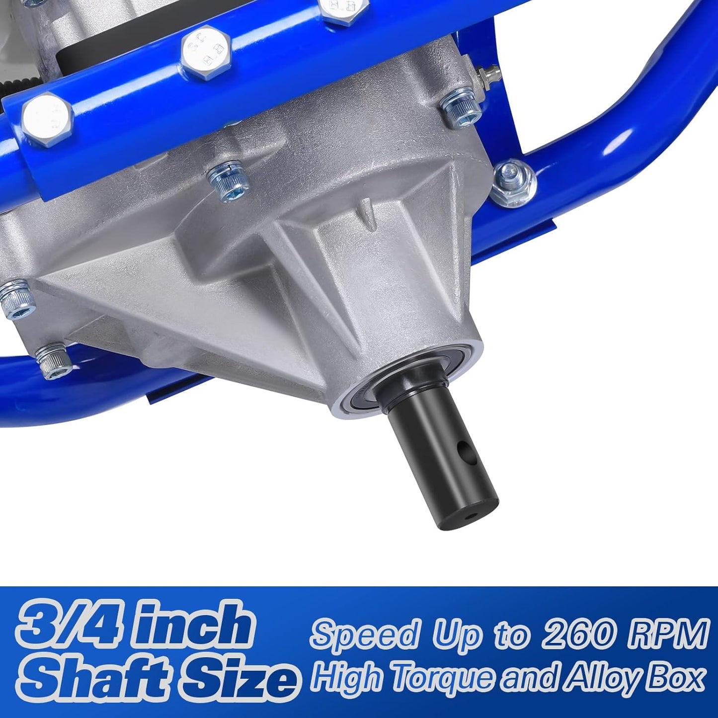 BILT HARD Post Hole Digger Gas Powered, 52cc 2.4 HP 2 Stroke Engine Earth Auger with 8" Drill Bit, EPA Compliant Post Hole Auger