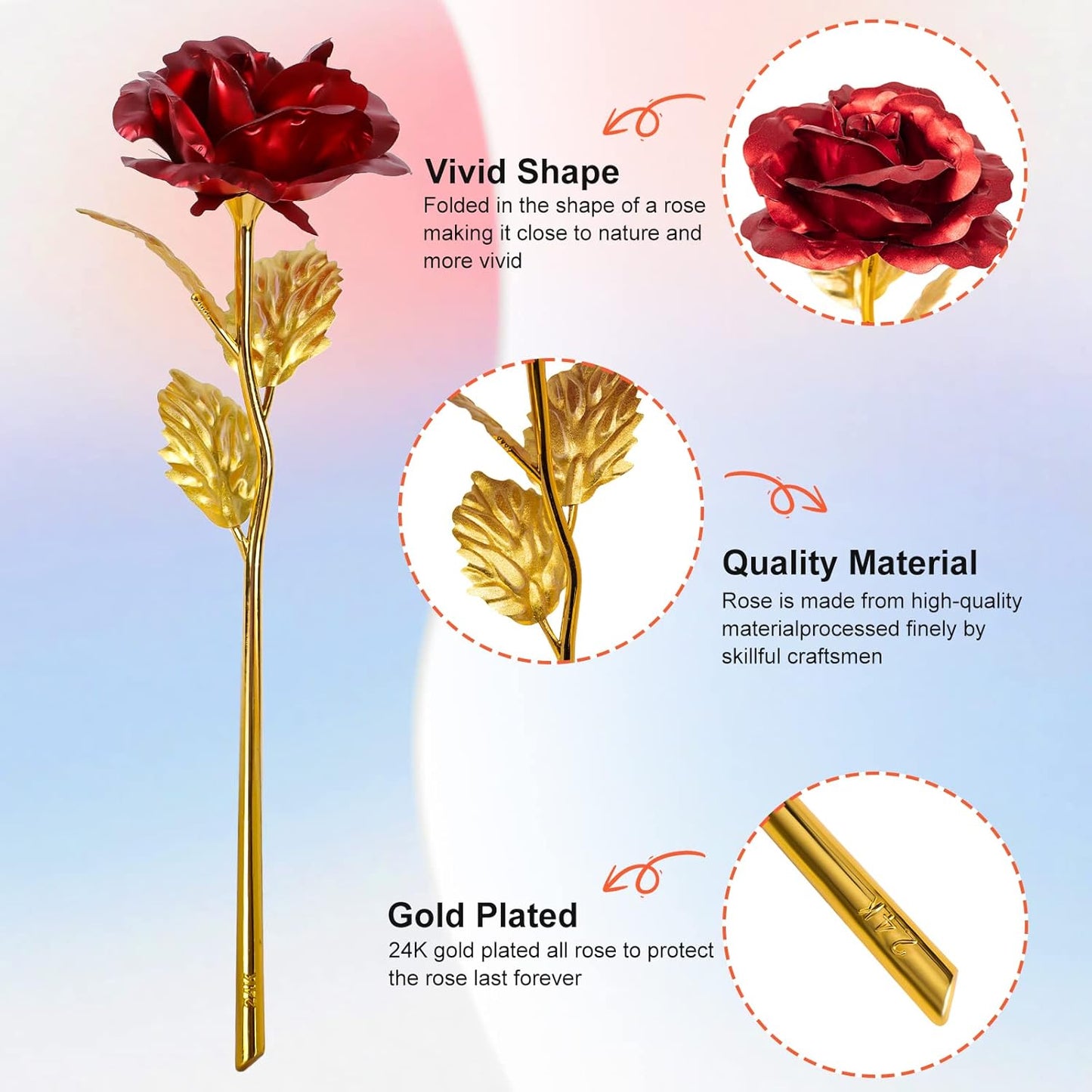 Mothers Day Mom Gifts for Women Birthday Gifts for Women Galaxy Rose Glass Flowers Forever Eternal Roses Artificial Flowers Gifts for Grandma Wife Daughter