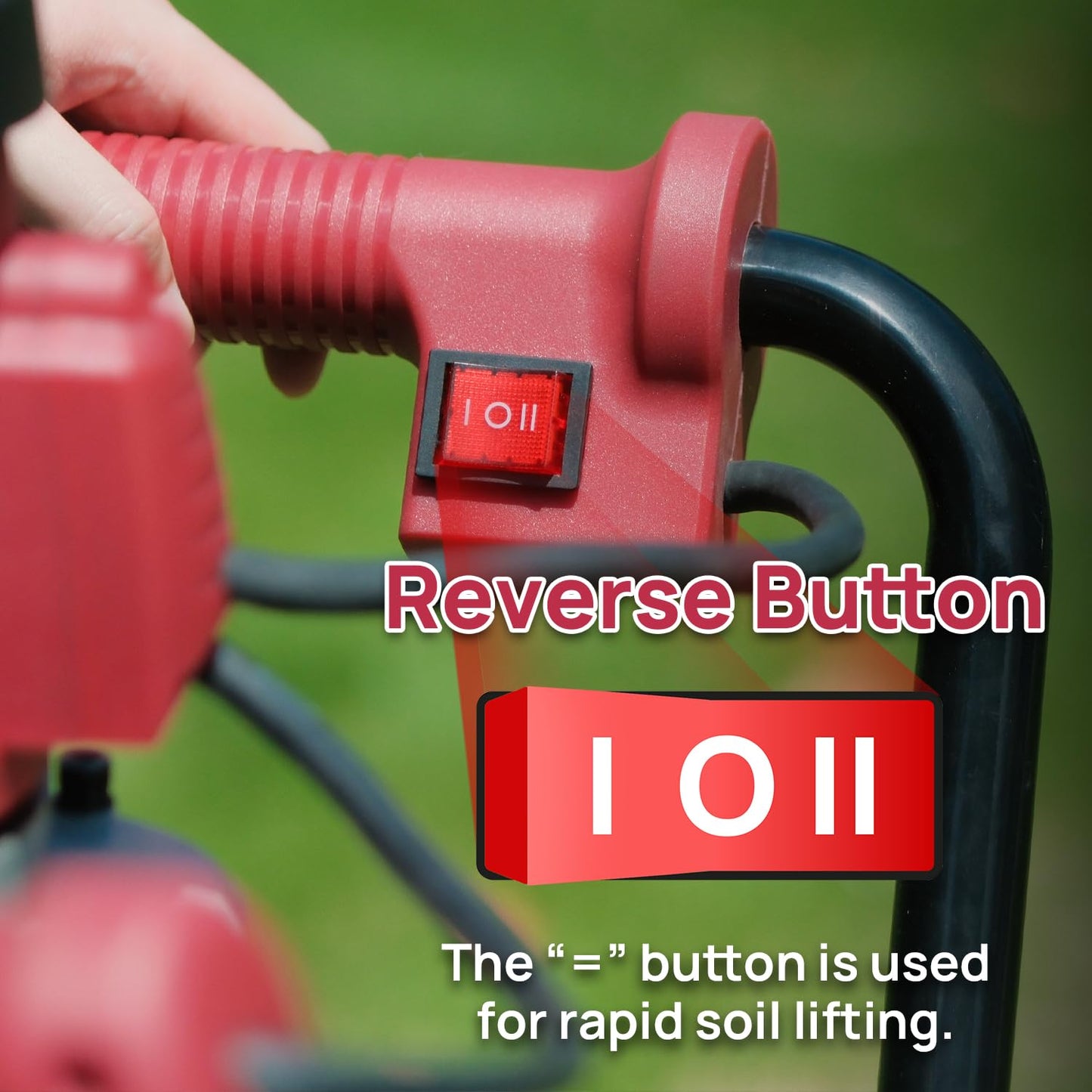 DC HOUSE 1500W Electric Post Hole Digger Earth Auger Hole Digger Digging Tools Auger with 6" Digging Bit Set with Reverse Function, Prune Farmland and Garden