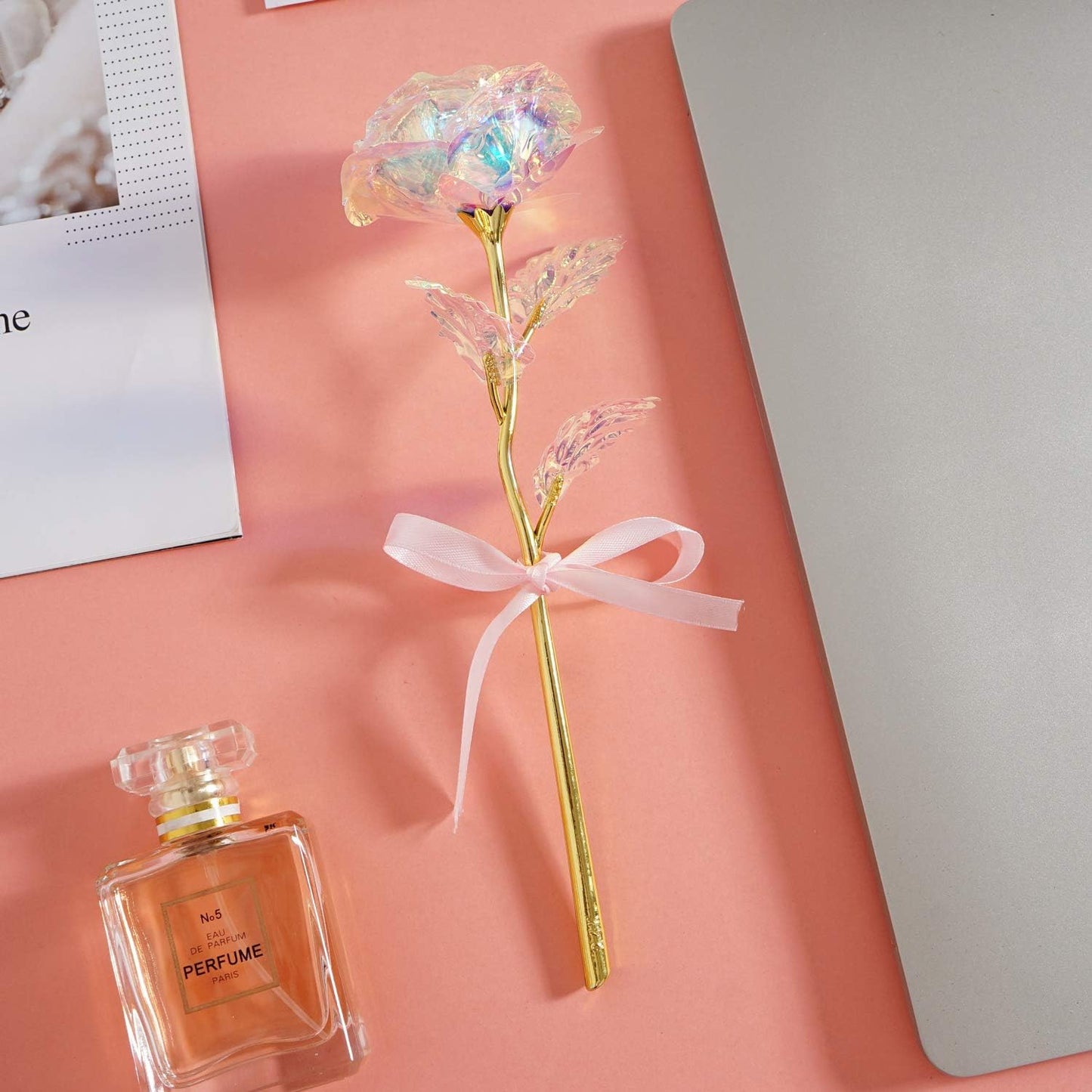 Gifts for Women Mom Birthday Gifts Galaxy Rose Glass Flowers Forever Eternal Roses Artificial Flowers Mothers D Gifts for Grandma Wife Daughter Sister Kids