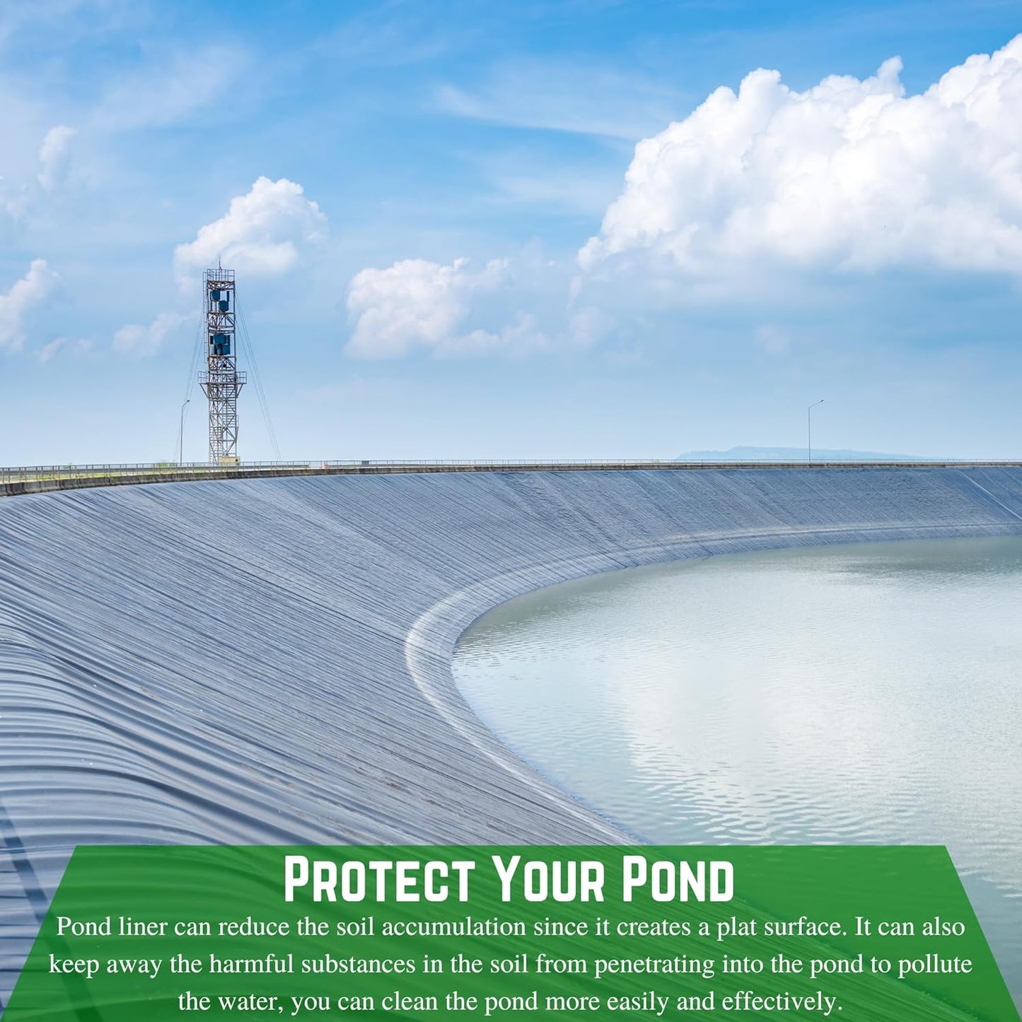 Farm Plastic Supply - 8 Mil Black/White Pond Liner - 8 Mil Fish Pond Liner, Pond Liners for Outdoor Ponds, Koi Ponds, Garden Fountain, Waterfall, Containment Liner (12' x 25')