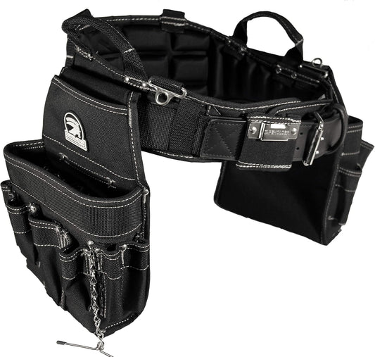 B240 Electrician's Combo with Pro-Comfort Back Support Belt. Heavy Duty Ventilated Work Belt (XXX-Large 50-55 inches)