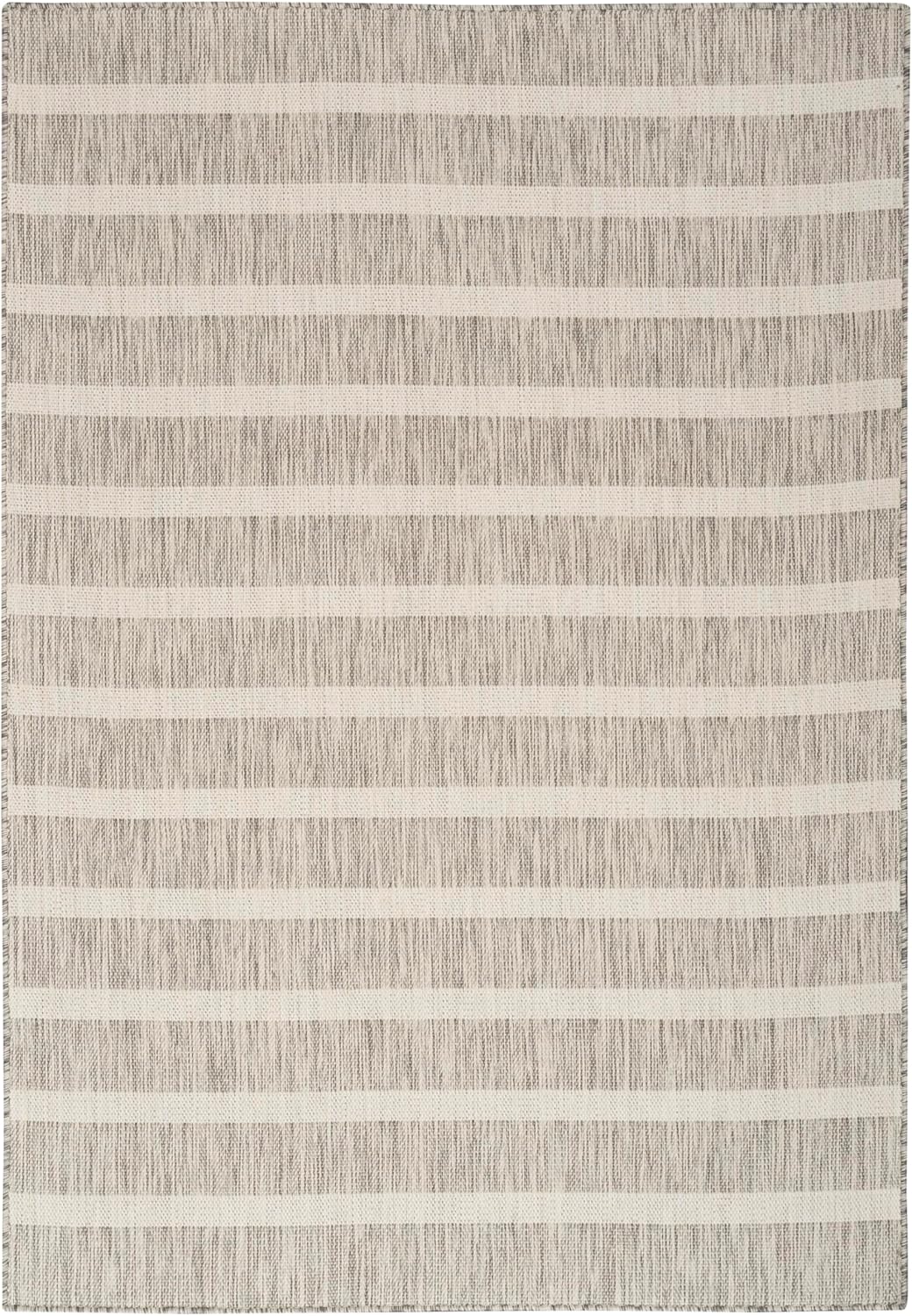 Nourison Home Positano 6' x 9' Fabric Grey Ivory Area Rug