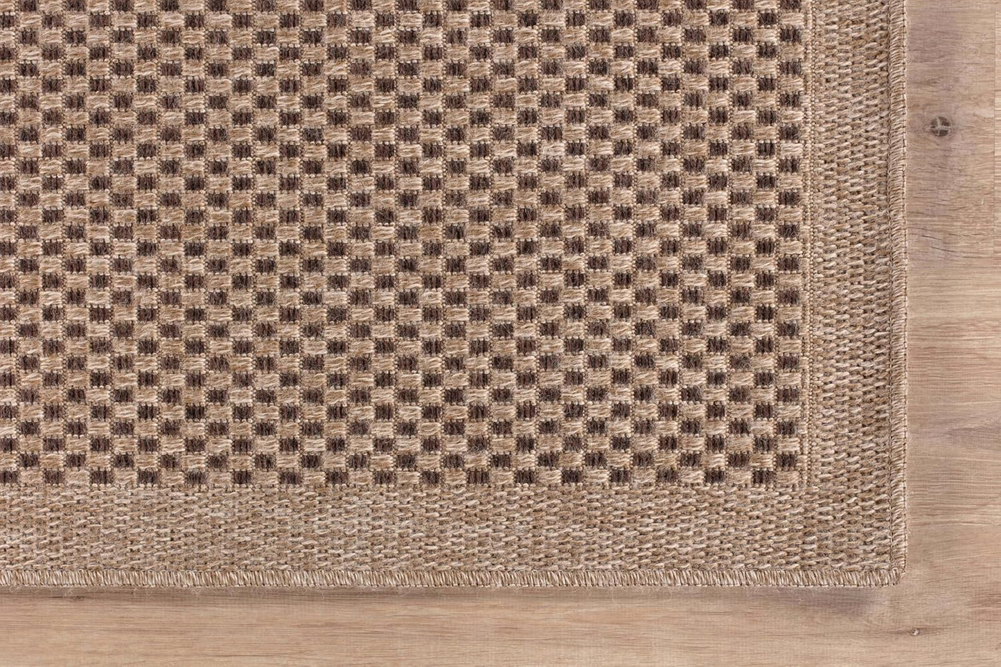 CAMILSON Easy Jute Rug 9x12, Indoor Outdoor Natural Color Fiber Area Rugs for Living Room Patio and Kitchen Rug, Sisal Boho Woven Design, Easy-Cleaning, Washable Outside Carpet Alfombras (9 x 12)