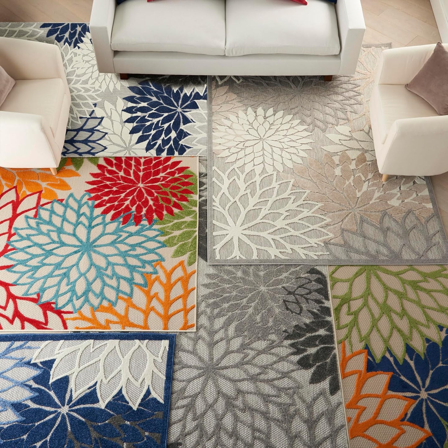 Nourison Home Aloha 7' x 10' Natural Outdoor Indoor/Outdoor Rug