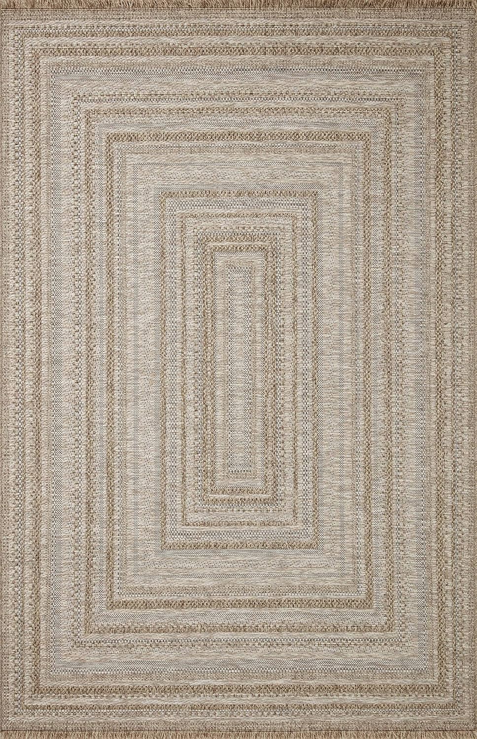 Loloi Dawn Collection Indoor/Outdoor DAW-01 Natural 2'-3" x 7'-7" Runner Rug