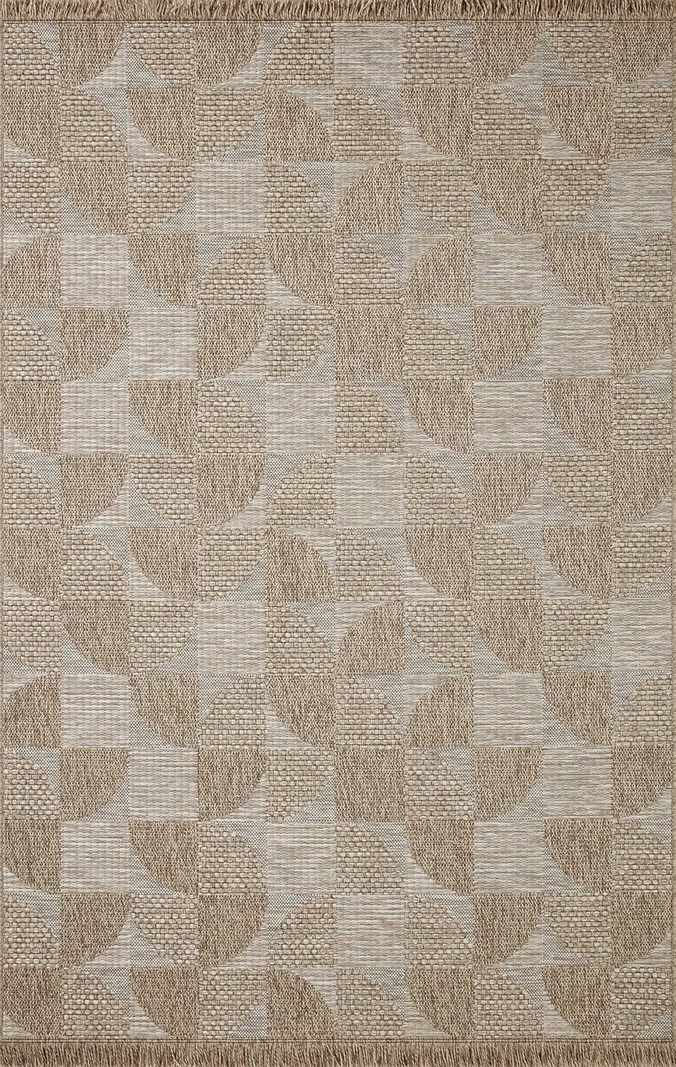 Loloi Dawn Collection Indoor/Outdoor DAW-08 Beige 7'-8" x 10' Area Rug